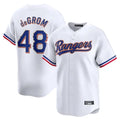 Tlead T.Rangers #48 Jacob deGrom Player White Gold Collection Limited Edition Stitched Jerseys