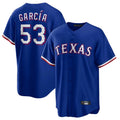 Tlead T.Rangers #53 Adolis Garcia Player Royal Home Limited Game Stitched Jerseys