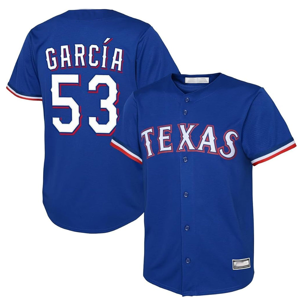 Tlead T.Rangers #53 Adolis Garcia Player Royal Home Limited Stitched Jerseys