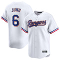 Tlead T.Rangers #6 Josh Jung Player Gold Collection Limited White Stitched Jerseys