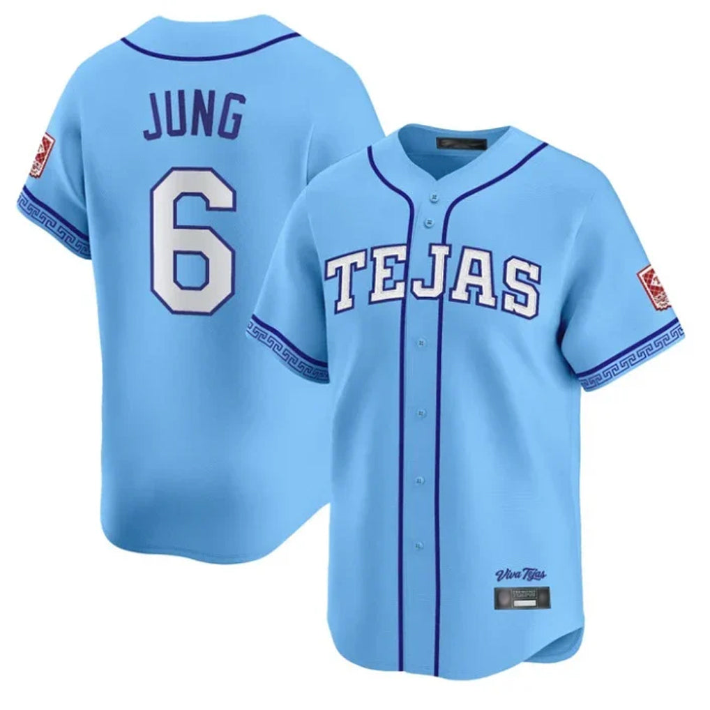 Tlead T.Rangers #6 Josh Jung Player Light Blue 2026 City Connect Limited Stitched Jerseys