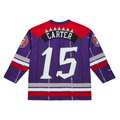 Tlead T.Raptors #15 Vince Carter Mitchell & Ness Purple Maxxed Out Fashion Hockey Jerseys