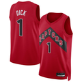 Tlead T.Raptors #1 Gradey Dick Red Swingman Player Jerseys - Icon Edition