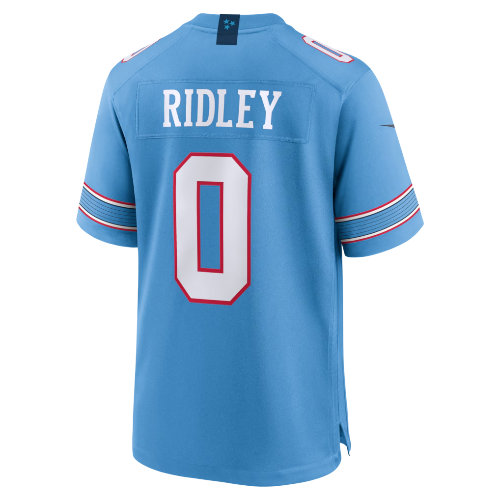 Tlead T.Titans #0 Calvin Ridley Light Blue Game Stitched Jerseys