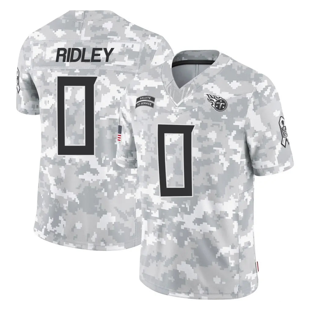 Tlead T.Titans #0 Calvin Ridley Player Arctic Camo Limited Salute to Service Home Game Stitched Jerseys