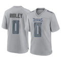 Tlead T.Titans #0 Calvin Ridley Player Gray Atmosphere Fashion Home Game Stitched Jerseys