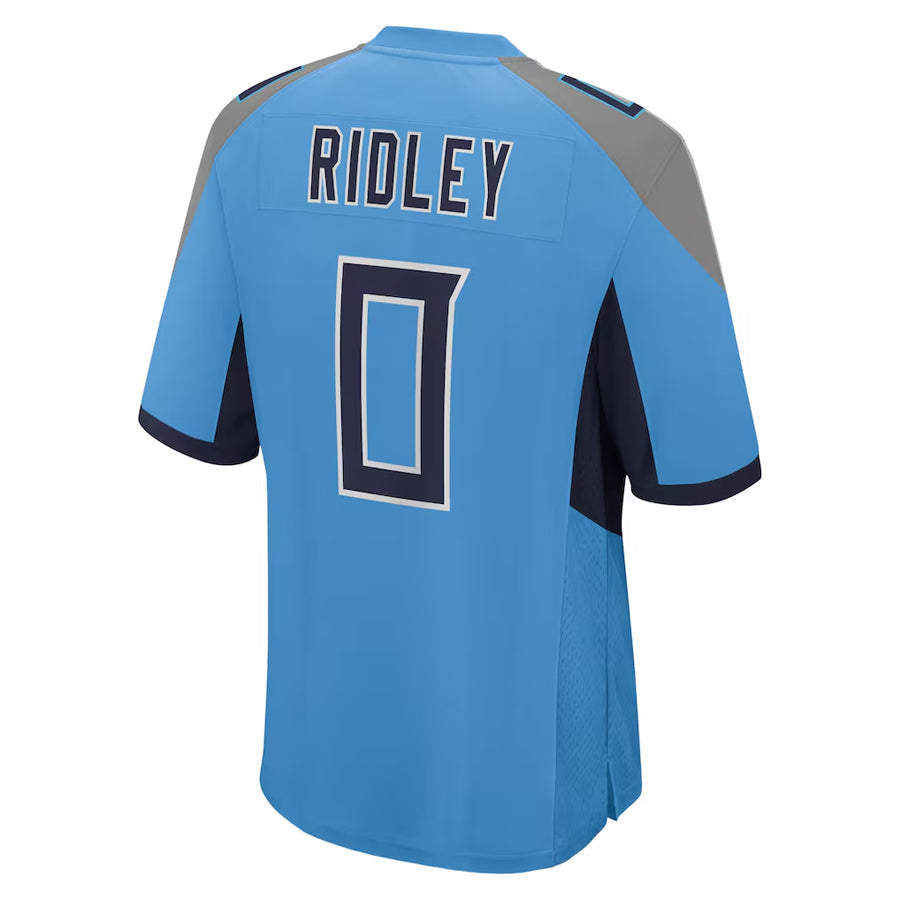 Tlead T.Titans #0 Calvin Ridley Player Light Blue Home Game Stitched Jerseys