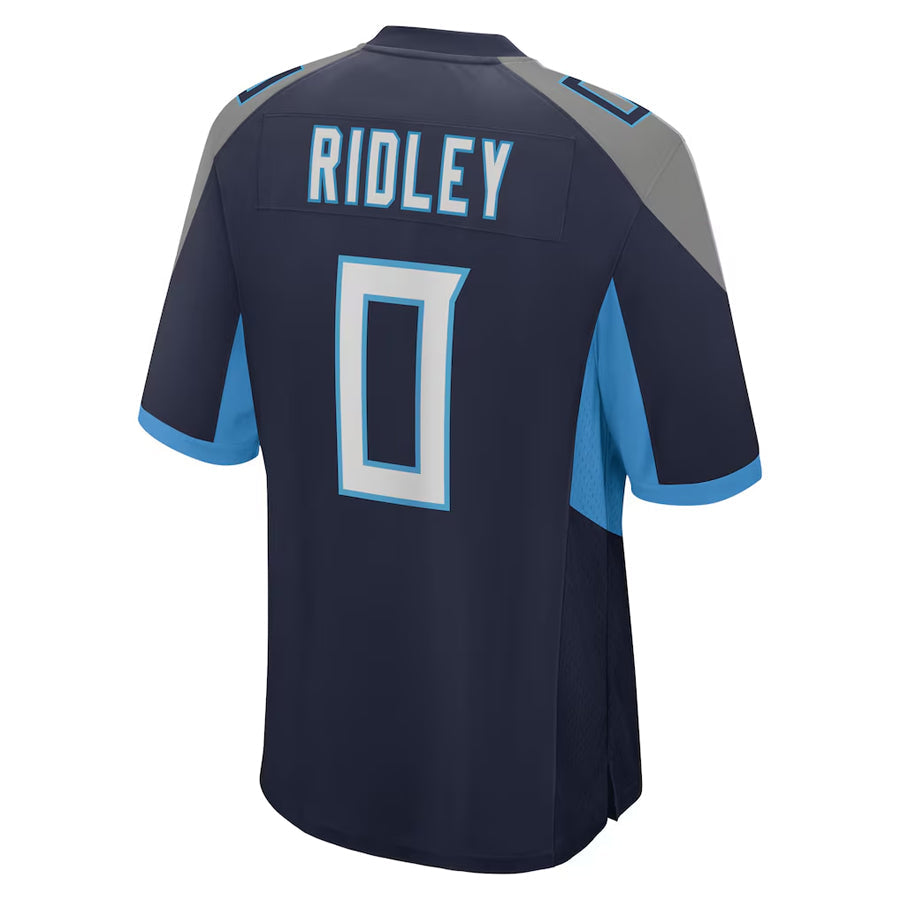 Tlead T.Titans #0 Calvin Ridley Player Navy Home Game Stitched Jerseys