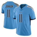 Tlead T.Titans #11 Jermaine Johnson II Player Light Blue Limited Vapor Untouchable Home Game Stitched Jerseys