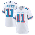 Tlead T.Titans #11 Jermaine Johnson II Player White 2026 Game Home Stitched Jerseys
