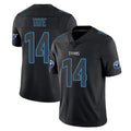 Tlead T.Titans #14 Carnell Tate Player Black Impact Limited Home Game Stitched Jerseys