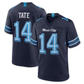Tlead T.Titans #14 Carnell Tate Player Navy 2026 Rivalries Collection Home Game Stitched Jerseys