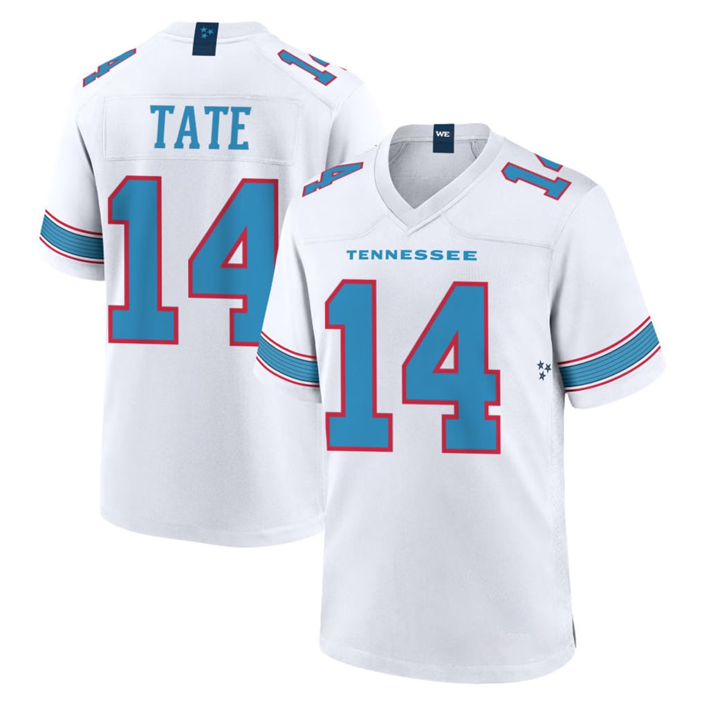 Tlead T.Titans #14 Carnell Tate Player White 2026 Game Home Stitched Jerseys
