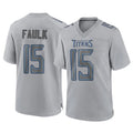 Tlead T.Titans #15 Keldric Faulk Player Gray Atmosphere Fashion Home Game Stitched Jerseys