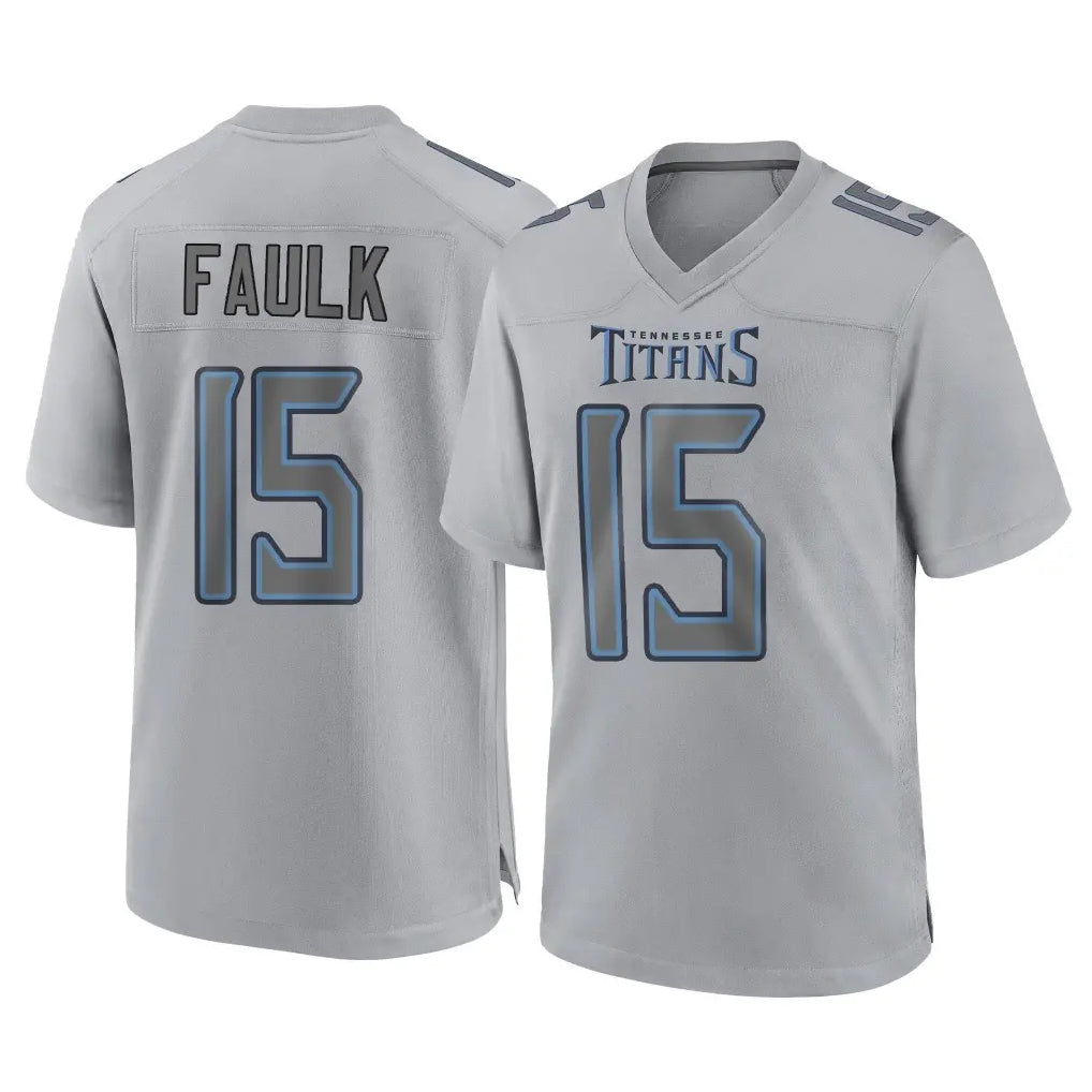 Tlead T.Titans #15 Keldric Faulk Player Gray Atmosphere Fashion Home Game Stitched Jerseys
