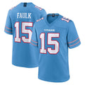 Tlead T.Titans #15 Keldric Faulk Player Light Blue 2026 Game Home Stitched Jerseys
