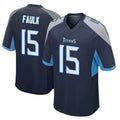 Tlead T.Titans #15 Keldric Faulk Player Navy Home Game Stitched Jerseys