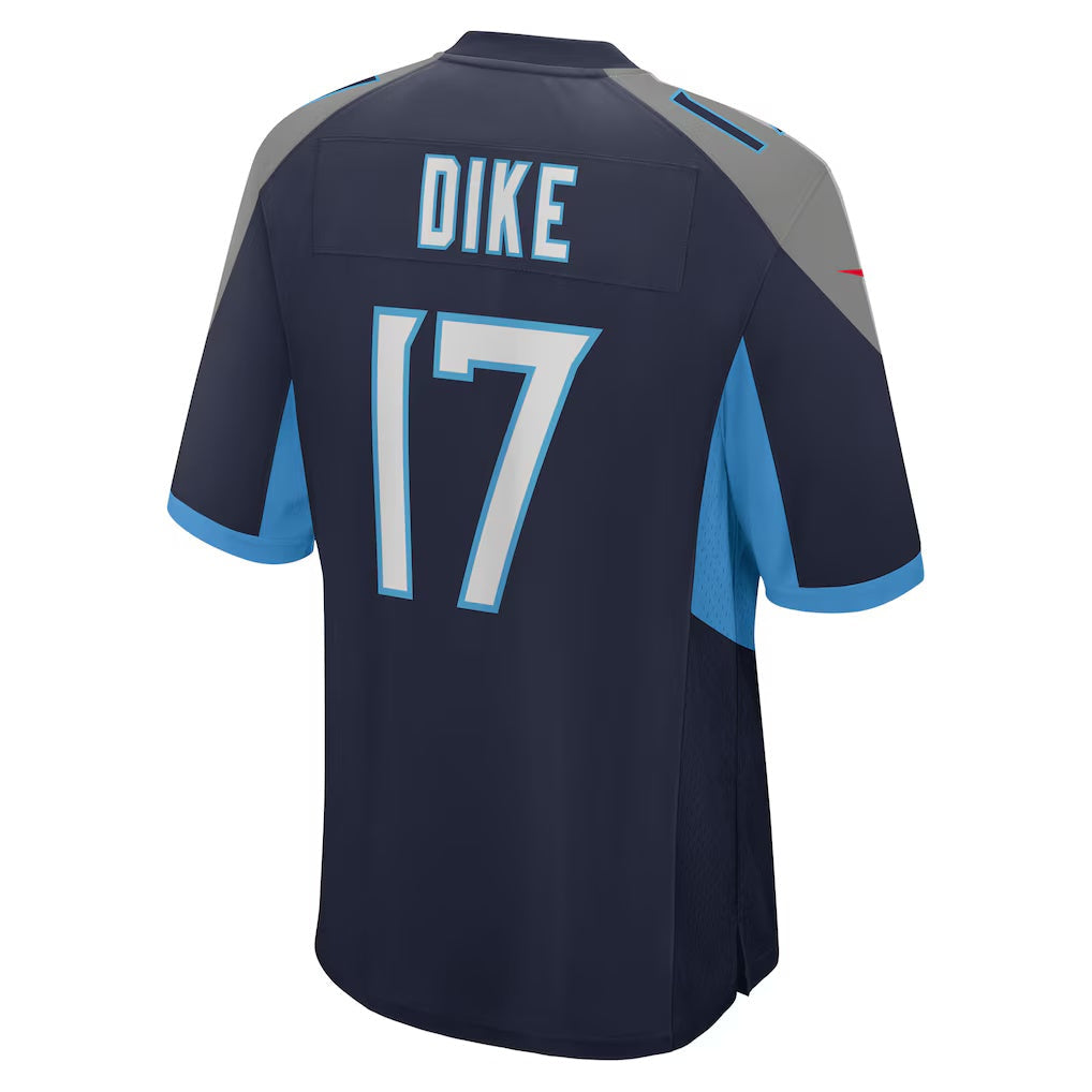 Tlead T.Titans #17 Chimere Dike Navy Team Game Stitched Jerseys