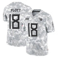 Tlead T.Titans #18 Cor'Dale Flott Player Arctic Camo Limited Salute to Service Home Game Stitched Jerseys