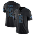 Tlead T.Titans #18 Cor'Dale Flott Player Black Impact Limited Home Game Stitched Jerseys