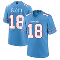 Tlead T.Titans #18 Cor'Dale Flott Player Light Blue 2026 Game Home Stitched Jerseys