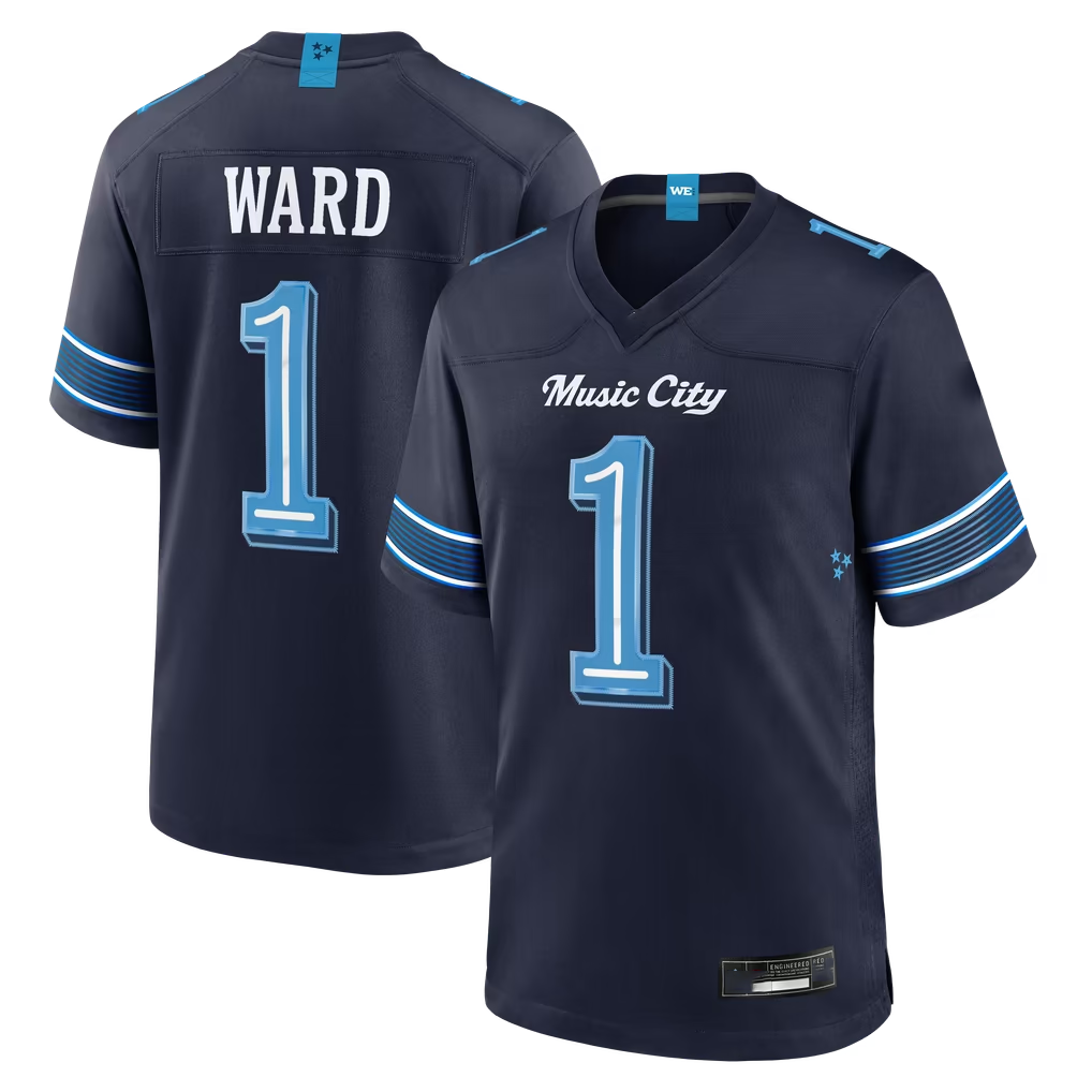 Tlead T.Titans #1 Cameron Ward Navy 2026 Rivalries Collection Game Stitched Jerseys