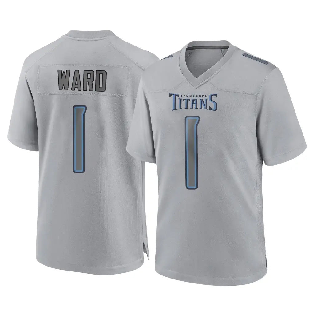 Tlead T.Titans #1 Cameron Ward Player Gray Atmosphere Fashion Home Game Stitched Jerseys