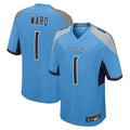 Tlead T.Titans #1 Cameron Ward Player Light Blue Game Stitched Jerseys