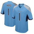 Tlead T.Titans #1 Cameron Ward  Player Light Blue Home Game Stitched Jerseys
