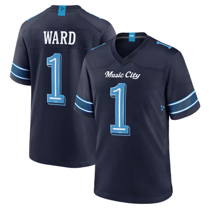 Tlead T.Titans #1 Cameron Ward Player Navy 2026 Rivalries Collection Home Game Stitched Jerseys