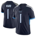Tlead T.Titans #1 Cameron Ward Player Navy Limited Vapor Untouchable Home Game Stitched Jerseys