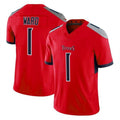 Tlead T.Titans #1 Cameron Ward Player Red Vapor F.U.S.E. Limited Stitched Jerseys