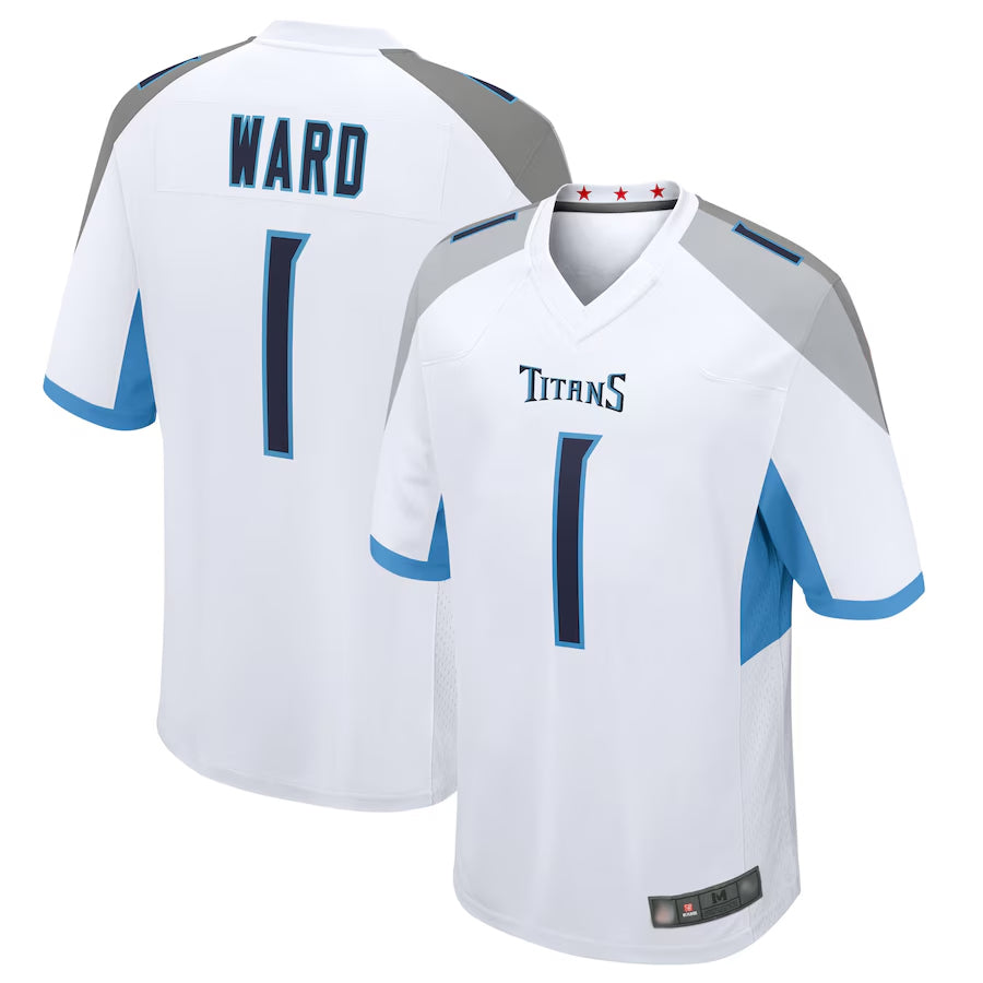 Tlead T.Titans #1 Cameron Ward Player White Game Stitched Jerseys
