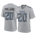 Tlead T.Titans #20 Tony Pollard Player Gray Atmosphere Fashion Home Game Stitched Jerseys
