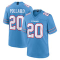 Tlead T.Titans #20 Tony Pollard Player Light Blue 2026 Game Home Stitched Jerseys