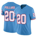Tlead T.Titans #20 Tony Pollard Player Light Blue Limited Vapor F.U.S.E. Home Game Stitched Jerseys