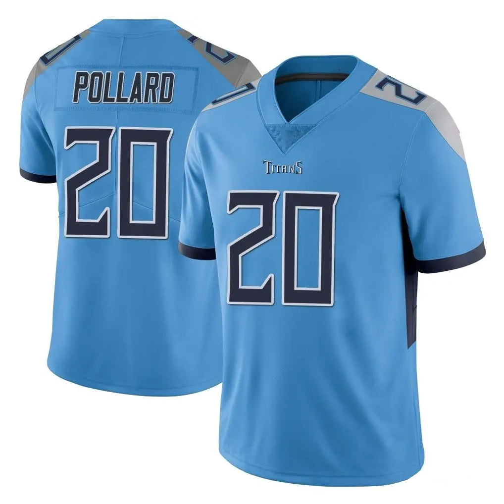 Tlead T.Titans #20 Tony Pollard Player Light Blue Limited Vapor Untouchable Home Game Stitched Jerseys
