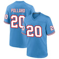 Tlead T.Titans #20 Tony Pollard Player Light Blue Throwback Alternate Game Stitched Jerseys