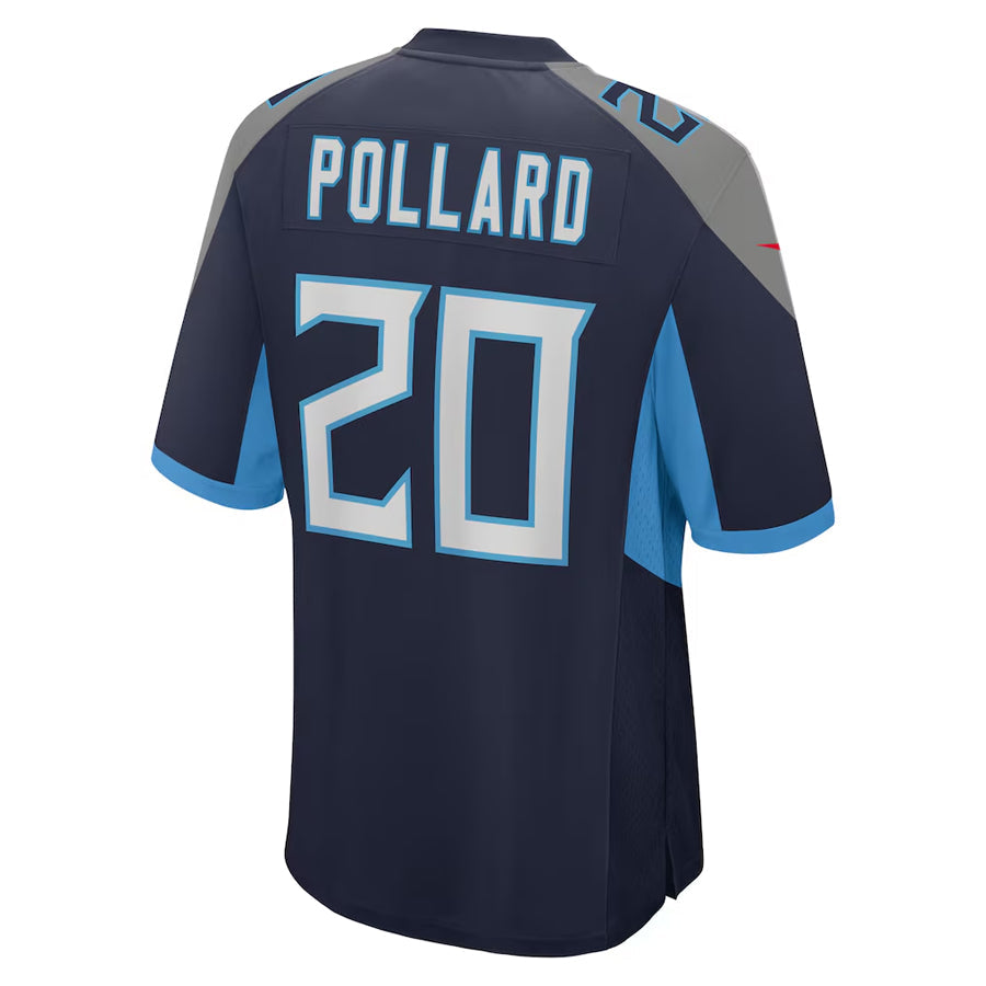 Tlead T.Titans #20 Tony Pollard Player Navy Home Game Stitched Jerseys