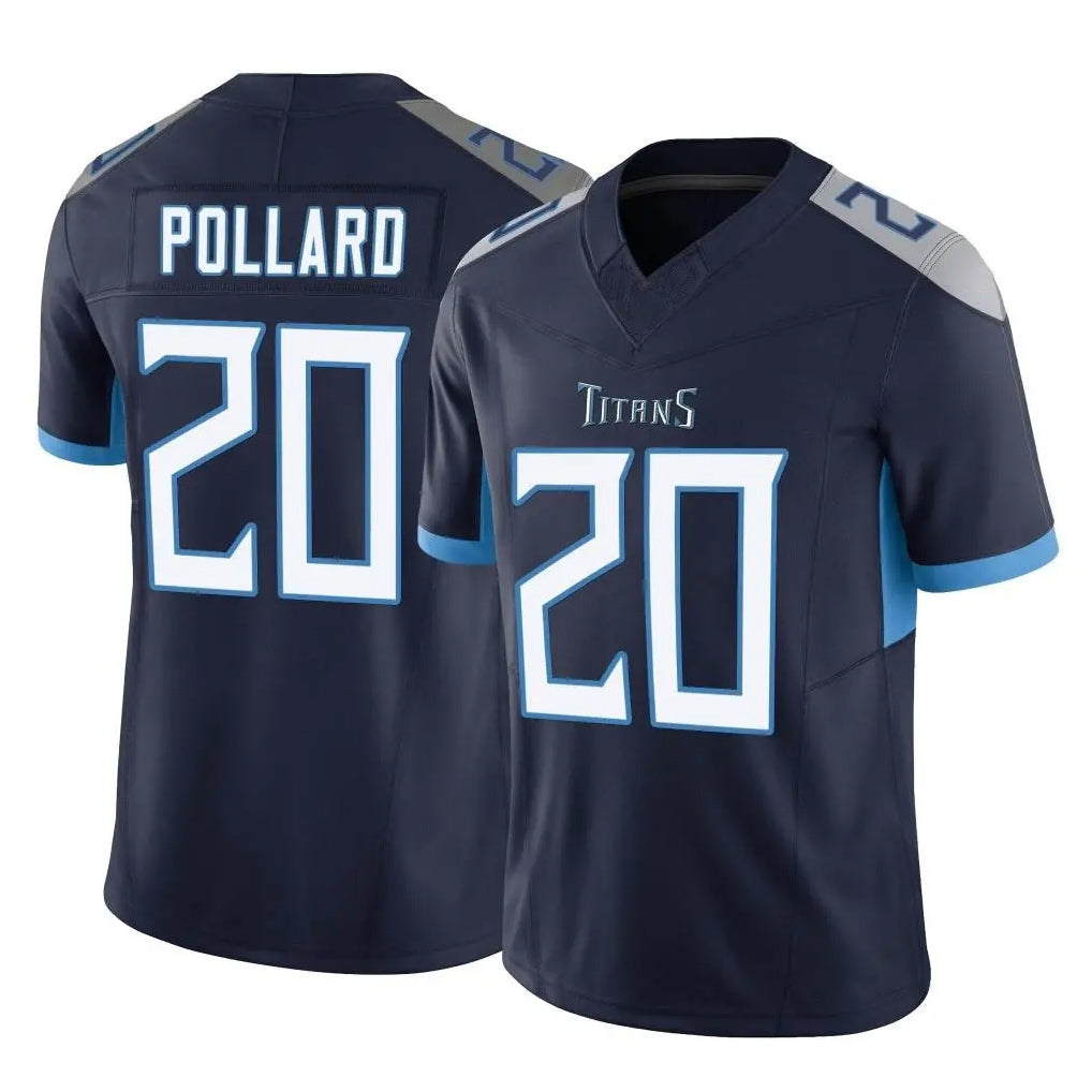 Tlead T.Titans #20 Tony Pollard Player Navy Limited Vapor F.U.S.E. Home Game Stitched Jerseys
