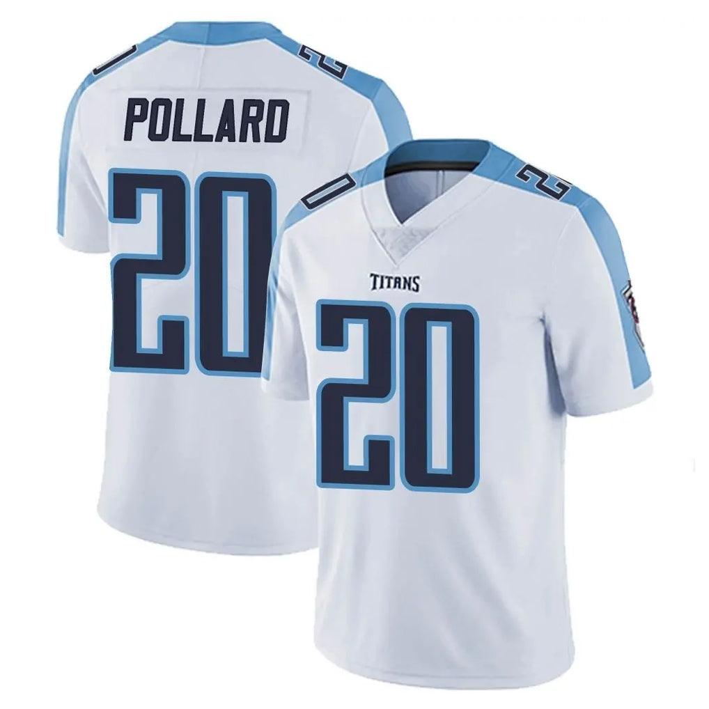 Tlead T.Titans #20 Tony Pollard Player White Limited Vapor Untouchable Home Game Stitched Jerseys