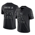 Tlead T.Titans #23 Kevin Winston Jr. Player Black Limited Reflective Home Game Stitched Jerseys
