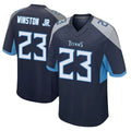 Tlead T.Titans #23 Kevin Winston Jr. Player Navy Home Game Stitched Jerseys