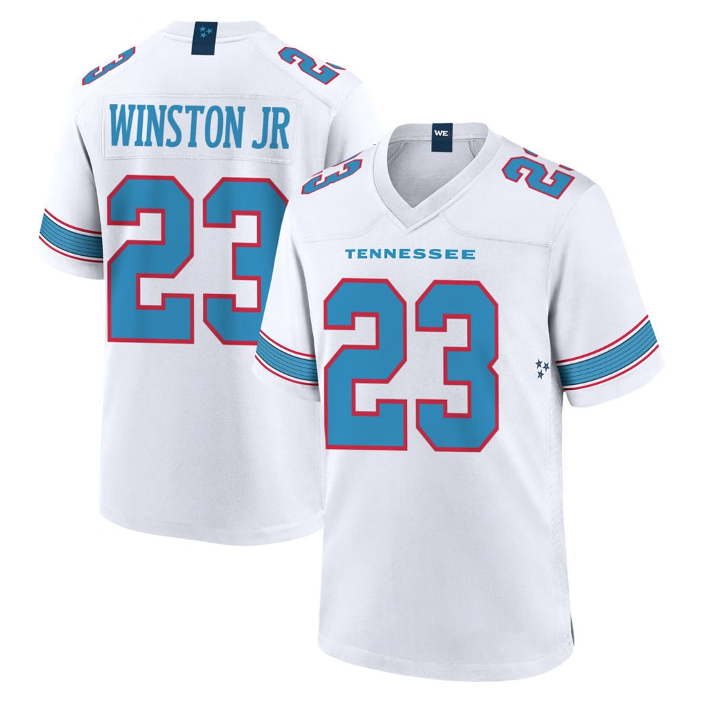 Tlead T.Titans #23 Kevin Winston Jr. Player White 2026 Game Home Stitched Jerseys