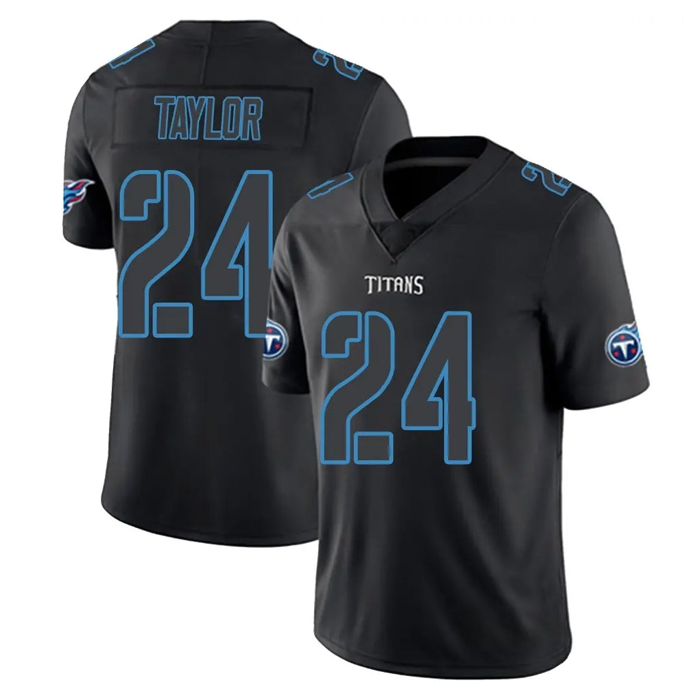 Tlead T.Titans #24 Alontae Taylor Player Black Impact Limited Home Game Stitched Jerseys