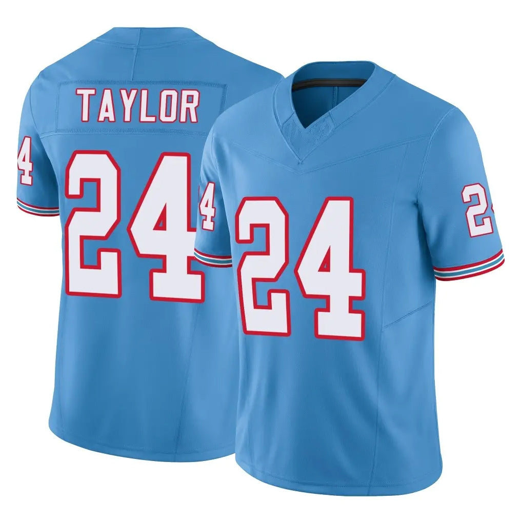 Tlead T.Titans #24 Alontae Taylor Player Light Blue Limited Vapor F.U.S.E. Home Game Stitched Jerseys