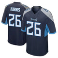 Tlead T.Titans #26 Marcus Harris Player Navy Home Game Stitched Jerseys