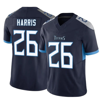 Tlead T.Titans #26 Marcus Harris Player Navy Limited Vapor F.U.S.E. Home Game Stitched Jerseys