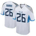 Tlead T.Titans #26 Marcus Harris Player White Home Game Stitched Jerseys