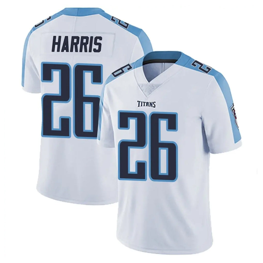 Tlead T.Titans #26 Marcus Harris Player White Limited Vapor Untouchable Home Game Stitched Jerseys